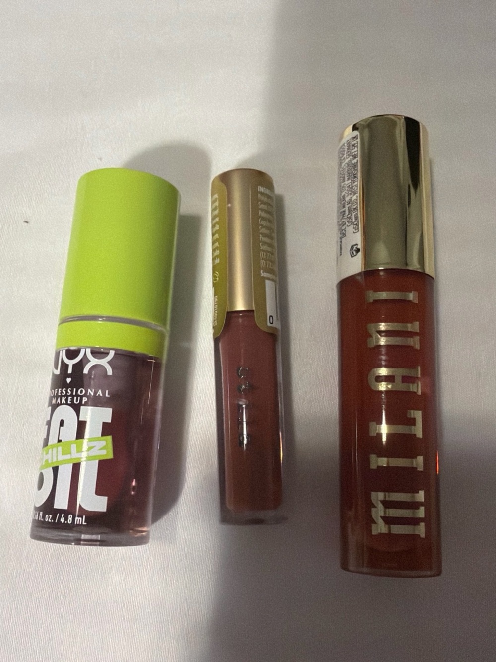 NYX Trio Lip Set — Pink, Mauve, Deep Brown Tints